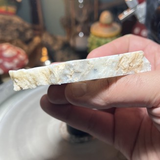 Natural Dendritic chalcedony with white jasper from Brazil - weight 116 Grams