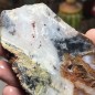 Natural Dendritic chalcedony with white jasper from Brazil - weight 268 Grams