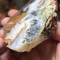 Natural Dendritic chalcedony with white jasper from Brazil - weight 268 Grams