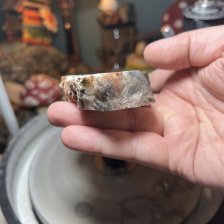 Natural Dendritic chalcedony with white jasper from Brazil - weight 268 Grams