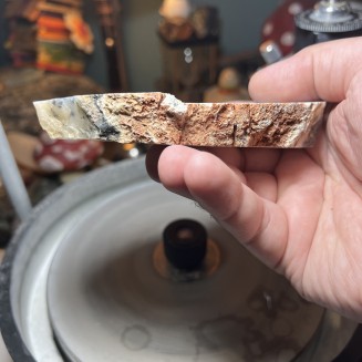 Natural Dendritic chalcedony with white jasper from Brazil - weight 268 Grams