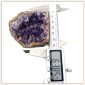 Brazil Amethyst Cluster Weight 120.95 Grams